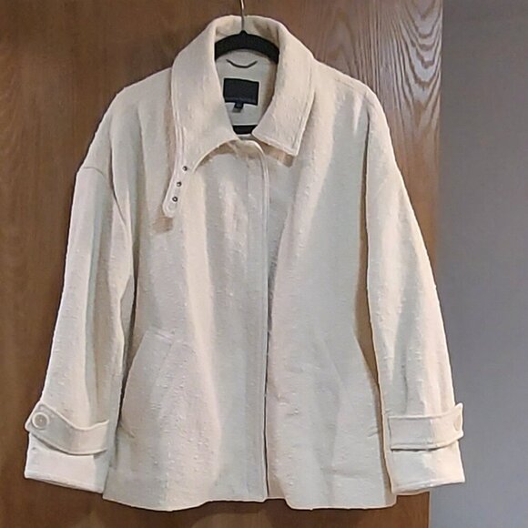 Banana Republic Oversized Balmacaan Jacket Size Large - Picture 9 of 9
